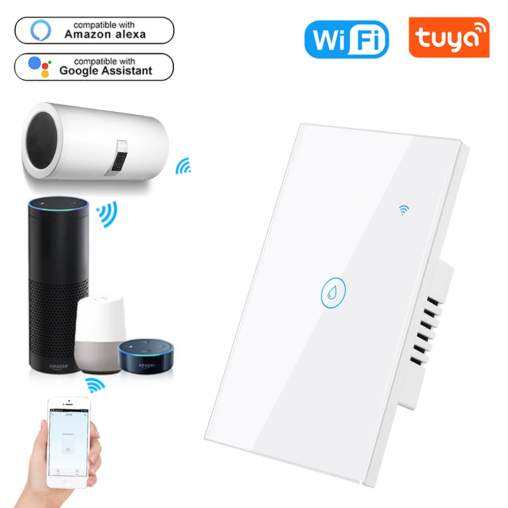 American Standard White And Black Glass Panel Wifi Bluetooth Smart Awitch For Warter Heater
American Standard White And Black Glass Panel Wifi Bluetooth Smart Awitch For Warter Heater