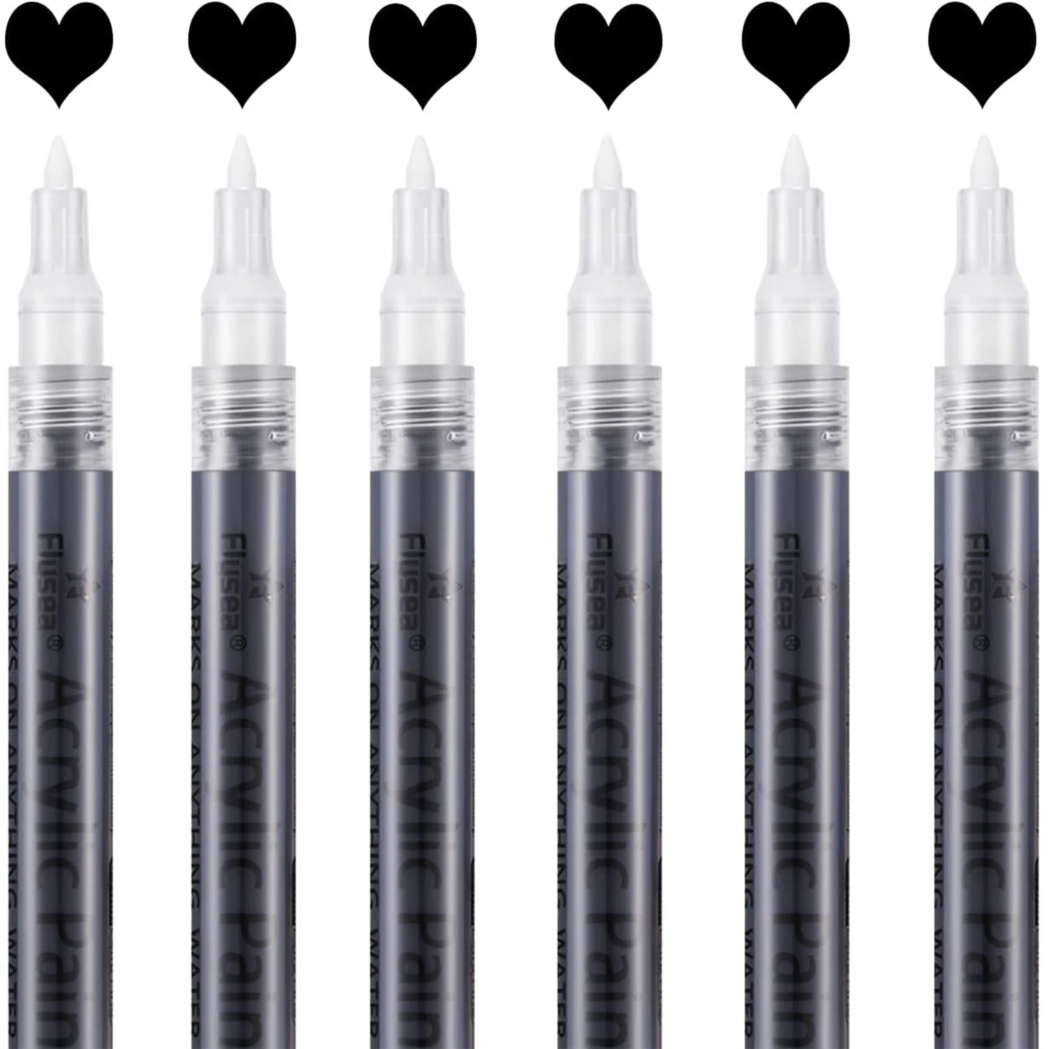 Black Acrylic Paint Pen, 0.7mm Acrylic Black Permanent Marker Black Paint Pen,Enamel Marker Waterproof Writing Extra Fine Point
Black Acrylic Paint Pen, 0.7mm Acrylic Black Permanent Marker Black Paint Pen,Enamel Marker Waterproof Writing Extra Fine Point