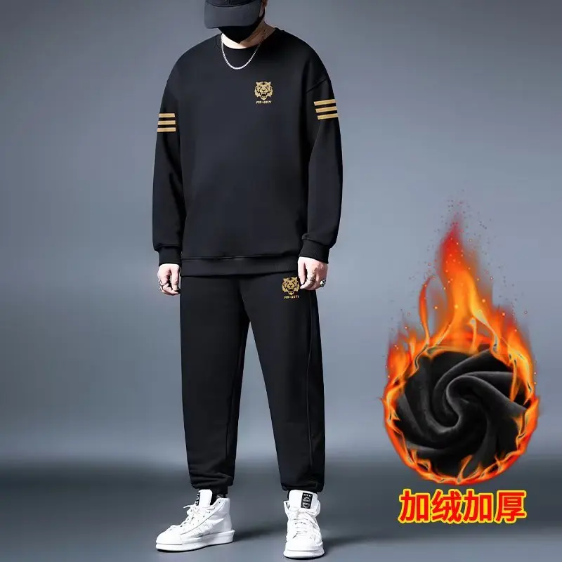 Winter Oversized Pullover Men's Sportswear Fleece Loose And Comfortable Man T-shirts Fashion Sports Suit Casual Male Clothes
Winter Oversized Pullover Men's Sportswear Fleece Loose And Comfortable Man T-shirts Fashion Sports Suit Casual Male Clothes