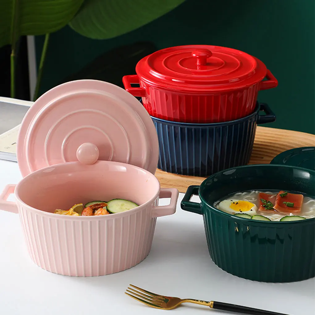 Exquisite Ceramic Tableware Bowl With Two Ear Handles And Stable Bottom Placement Bowl With Lid Red
Exquisite Ceramic Tableware Bowl With Two Ear Handles And Stable Bottom Placement Bowl With Lid Red