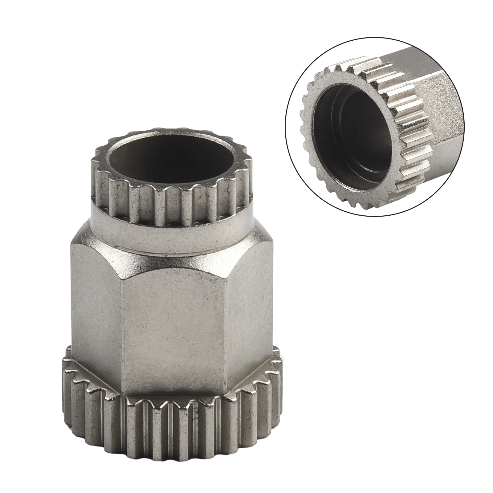 Accessory Disassembly Tool 35*27*27mm Ratchet Spare Part Two-in-one Tool Bicycle Eheel Hub Body Outdoor Useful
Accessory Disassembly Tool 35*27*27mm Ratchet Spare Part Two-in-one Tool Bicycle Eheel Hub Body Outdoor Useful