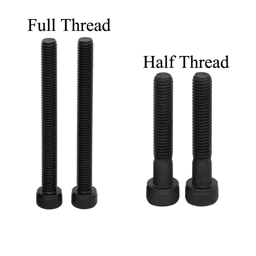 

M5 M5*105/110/115/120/125/130/135 12.9 Grade Black Carbon Steel Half Thread DIN912 Cap Cup Allen Head Bolt Hexagon Socket Screw