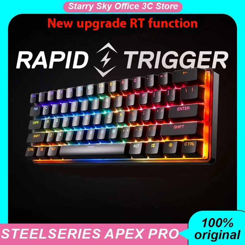 

Steelseries Apex Pro Mini Mechanical Keyboard RT function adjustable Magnetic Axis aluminum alloy Dynamic RGB PBT game keyboard