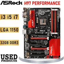 ASRock – carte mère i3/i5/i7 pour Gaming, composant pc, compatible avec processeurs Intel H97, socket LGA 1150=