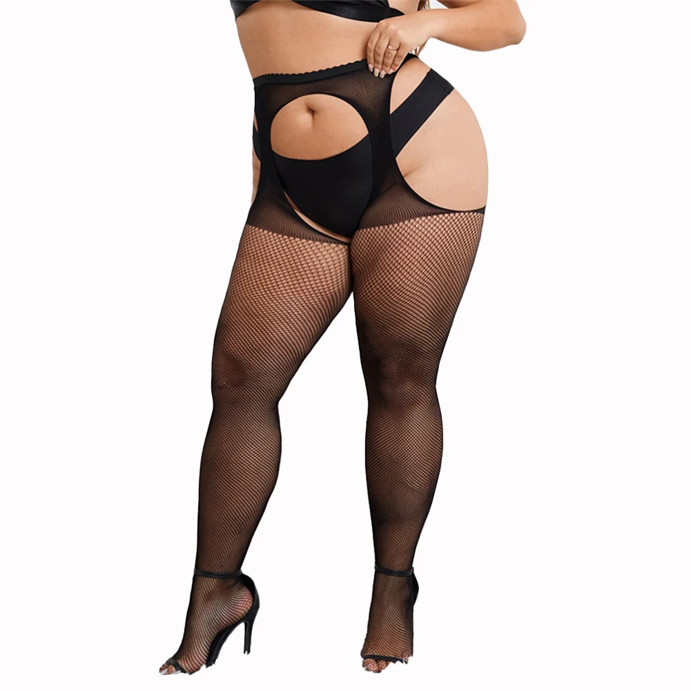 Women Plus Black Stockings With Belt Set High Fishnet Tights Mesh Sexy Pantyhose Exposed Butt Hosiery See Through Bodystocking
Women Plus Black Stockings With Belt Set High Fishnet Tights Mesh Sexy Pantyhose Exposed Butt Hosiery See Through Bodystocking