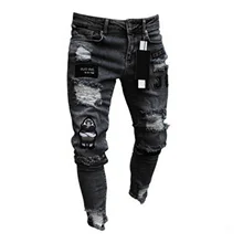 2022 NEW Xfh Men's Quilted Embroidered jeans Skinny Jeans Ripped Grid Stretch Denim Pants MAN Elastic Waist Patchwork Jogging
2022 NEW Xfh Men's Quilted Embroidered jeans Skinny Jeans Ripped Grid Stretch Denim Pants MAN Elastic Waist Patchwork Jogging