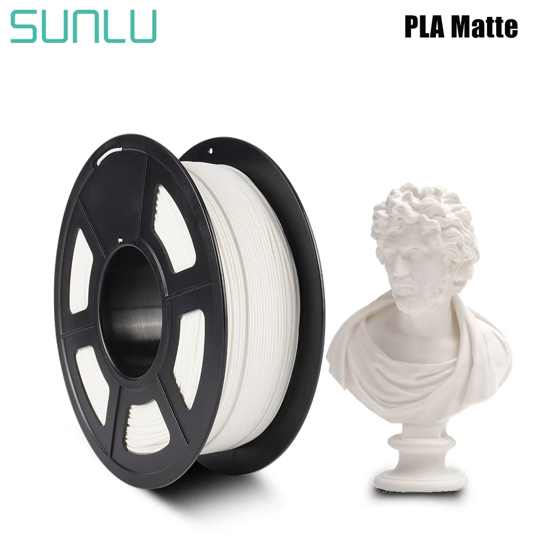 

SUNLU PLA Matte Filament 1KG Matte Surface 1.75MM Eco-Friendly Non-Toxic No Bubble Low Odor Low Shrinkage