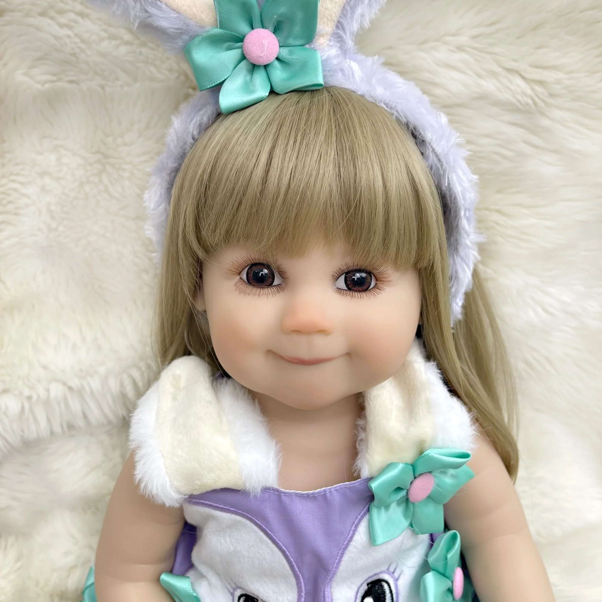 Reborn Doll Baby Doll Silicone Vinyl Body Delu Girl Can Take Bath With Magnetic Pacifier Christmas Gifts For Children 22 Inch
Reborn Doll Baby Doll Silicone Vinyl Body Delu Girl Can Take Bath With Magnetic Pacifier Christmas Gifts For Children 22 Inch