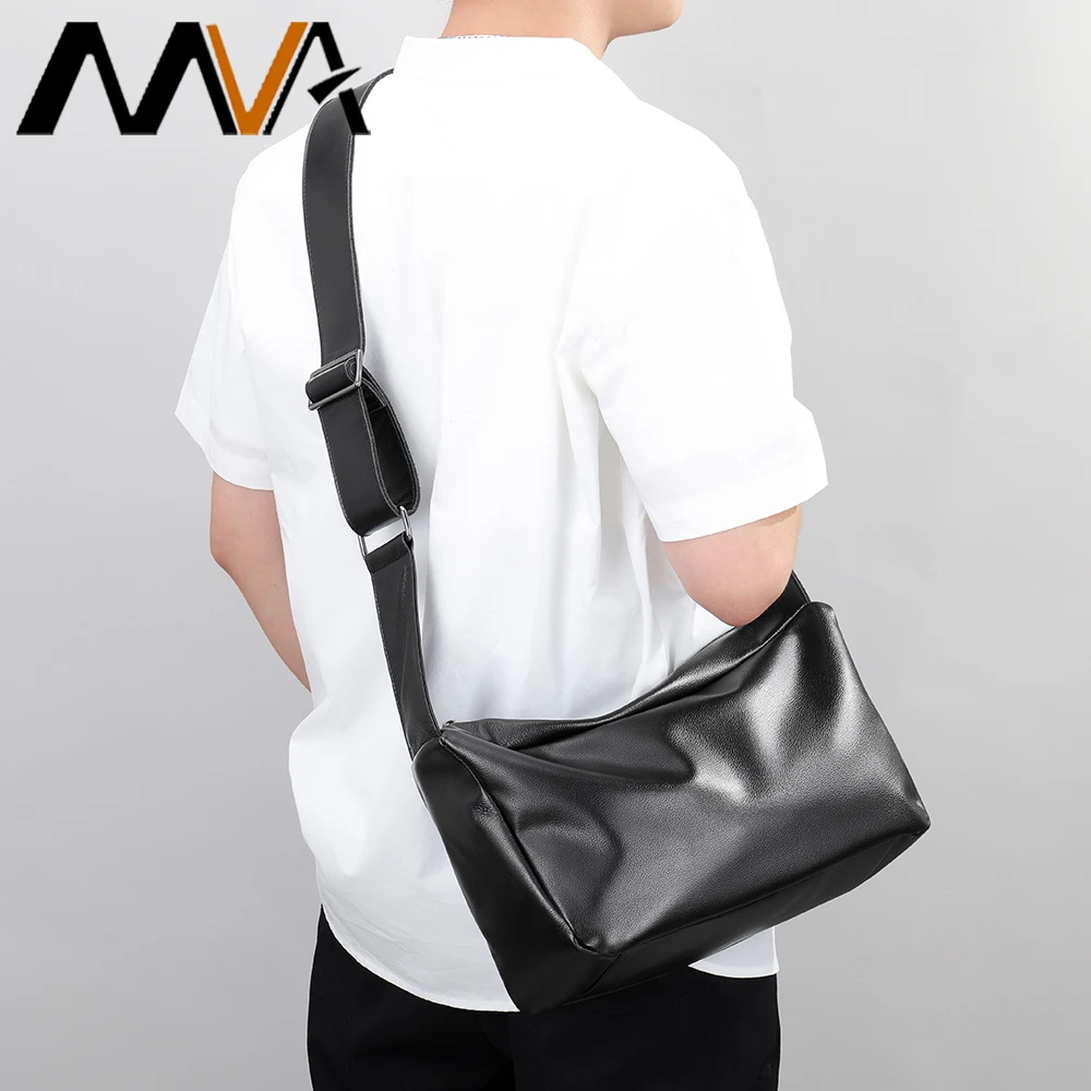 

MVA Genuine Leather Bag For Men Bolso Hombre Bandolera Cruzada Sacoche Homme Bandoulière Waterproof Messenger Crossbody Bags New