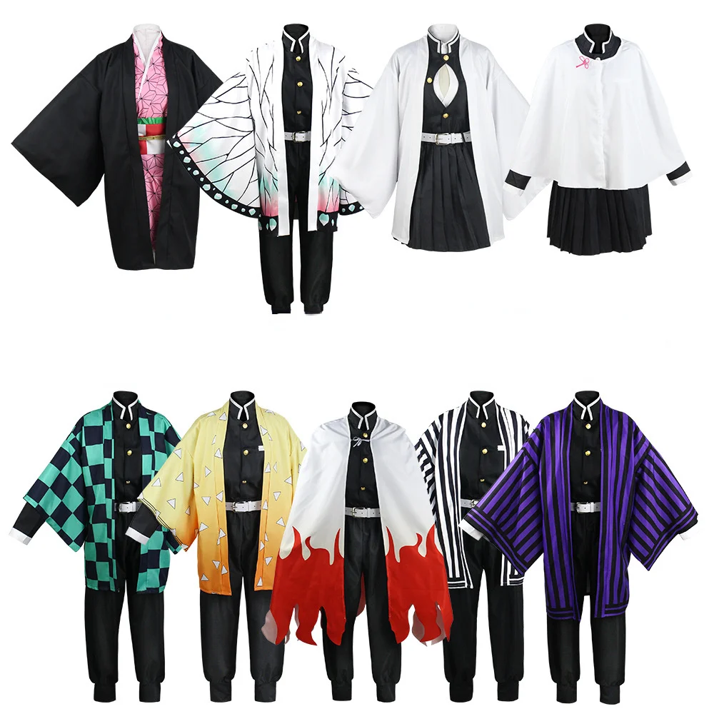 

Demon Slayer Tsuyuri Kanawo Kochou Shinobu Agatsuma Zenitsu Rengoku Kyoujurou Iguro Obanai Kamado Tanjirou Nezuko Cosplay Outfit