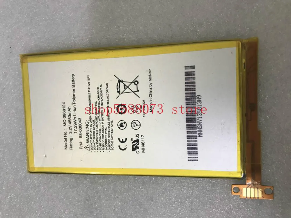 S12-T1 Type P/N:58-000043 S12-T1-S 4550mAh Battery for Amazon C9R6QM Kindle Fire HDX Kindle Fire HDX 7
S12-T1 Type P/N:58-000043 S12-T1-S 4550mAh Battery for Amazon C9R6QM Kindle Fire HDX Kindle Fire HDX 7