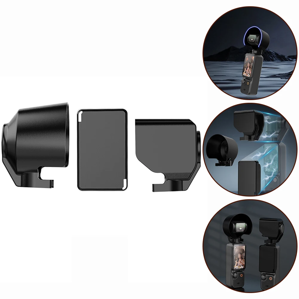 For Dji Osmo Pocket3 Expansion Frame/Light Shielding Screen Protector Set Lens Hood Protective Cover Camera Accessories Kit
For Dji Osmo Pocket3 Expansion Frame/Light Shielding Screen Protector Set Lens Hood Protective Cover Camera Accessories Kit