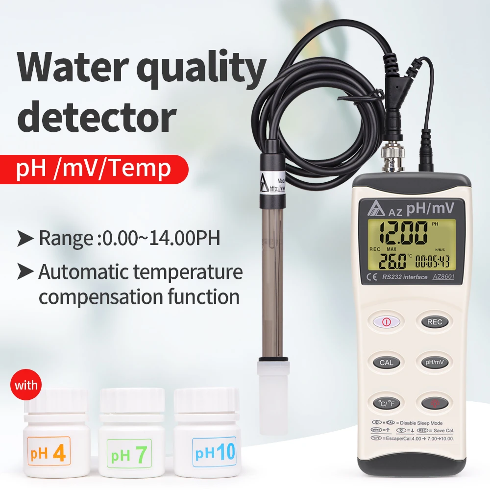 

Профессиональный PH-метр AZ8601, высокоточный анализатор pH, мВ, для аквариумов и лабораторий