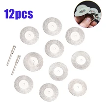 10Pcs 40mm Mini Sharp Diamond Cut Off Rotary Cutting Disc Disks DIY Tool with 2Pcs rod Jade cutting piece Accessories For Dremel
10Pcs 40mm Mini Sharp Diamond Cut Off Rotary Cutting Disc Disks DIY Tool with 2Pcs rod Jade cutting piece Accessories For Dremel