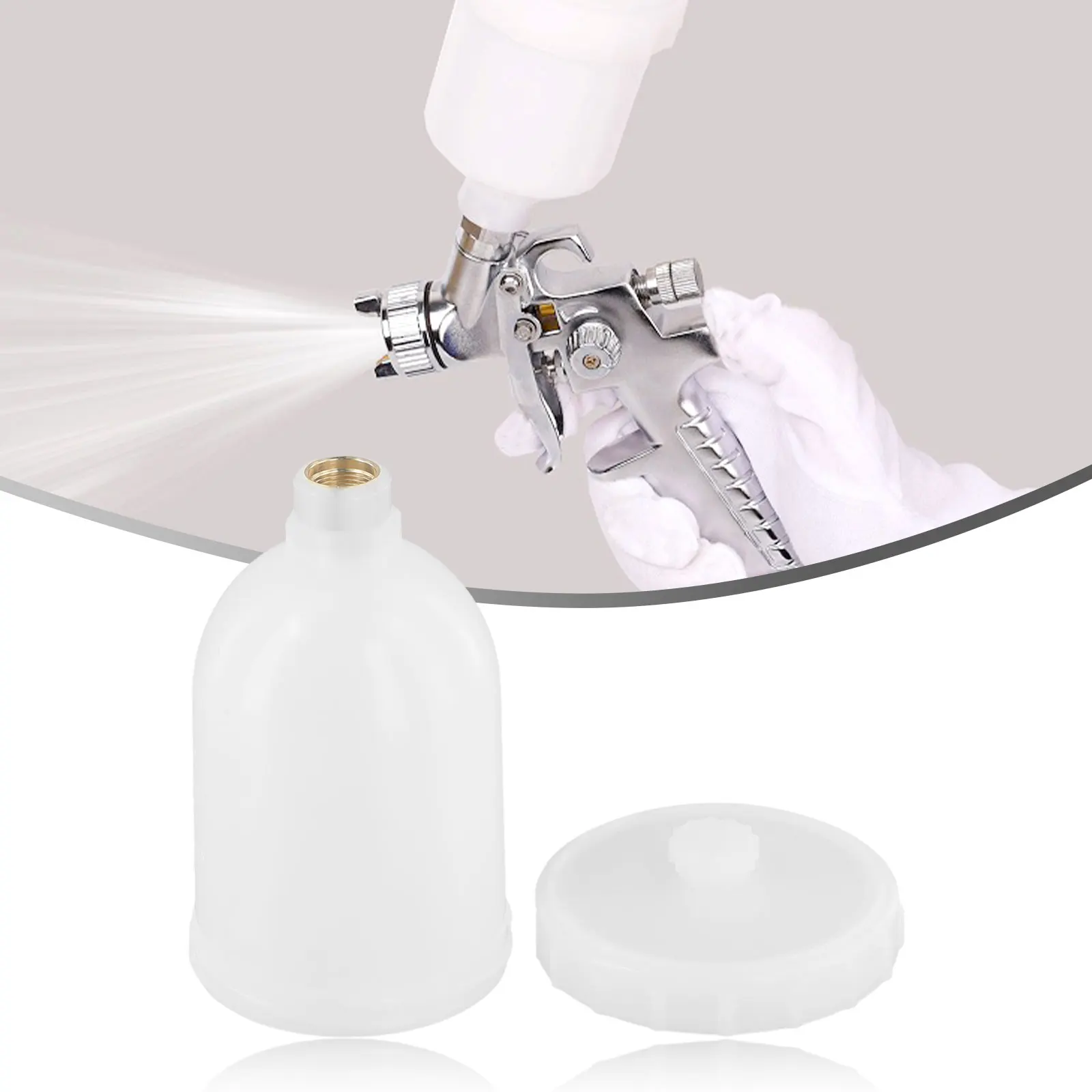 Plastic Pot Spray Paint Pot M14X1.0P H-2000 300ML Spray Paint Spraygun Pot Pneumatic Tool Accessories High Quality Universal
Plastic Pot Spray Paint Pot M14X1.0P H-2000 300ML Spray Paint Spraygun Pot Pneumatic Tool Accessories High Quality Universal