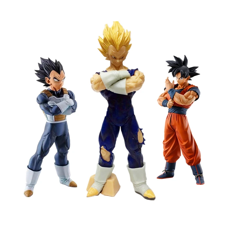 

Bandai Doll Anime Dragon Ball Z GK Super Saiyan Vegeta Goku Action Figure PVC Collectibles Decoration Toy Christmas Gift