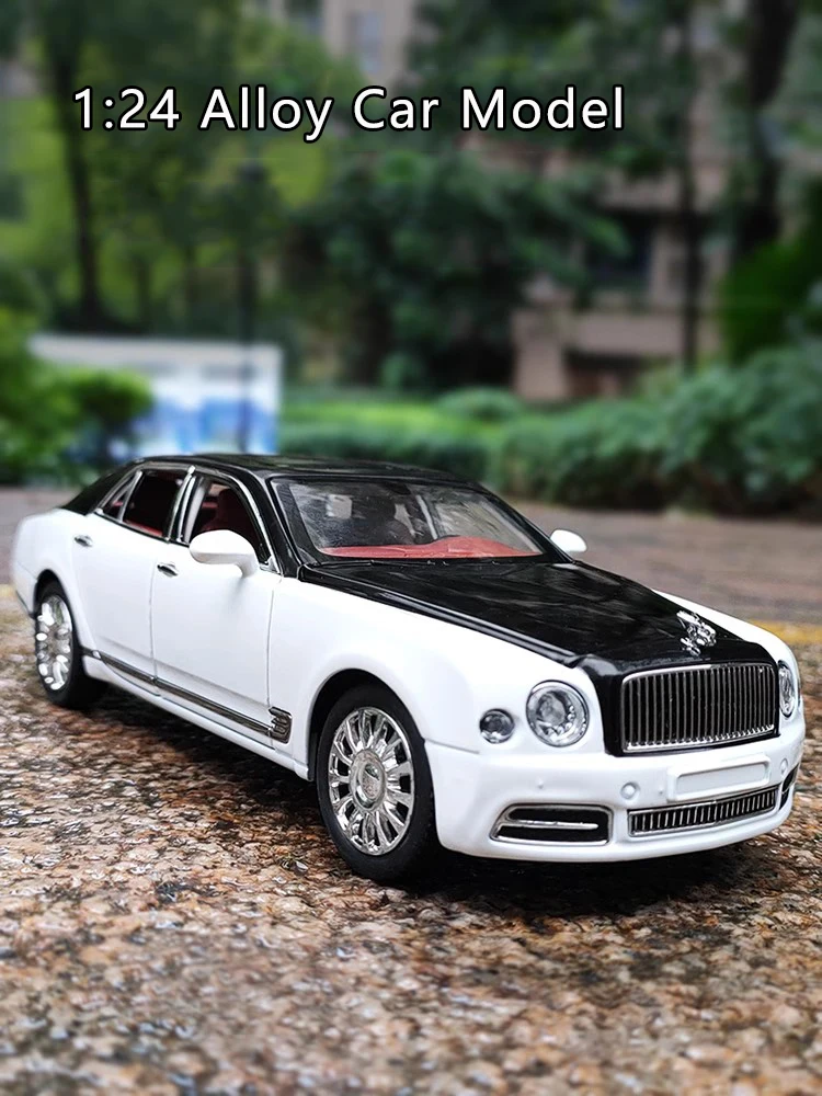 New 1:24 Simulated Mulsanne Alloy Car Model Sound And Light Pull-Back Toy Car Metal Luxury Car Boys Collection Ornaments Gift
New 1:24 Simulated Mulsanne Alloy Car Model Sound And Light Pull-Back Toy Car Metal Luxury Car Boys Collection Ornaments Gift