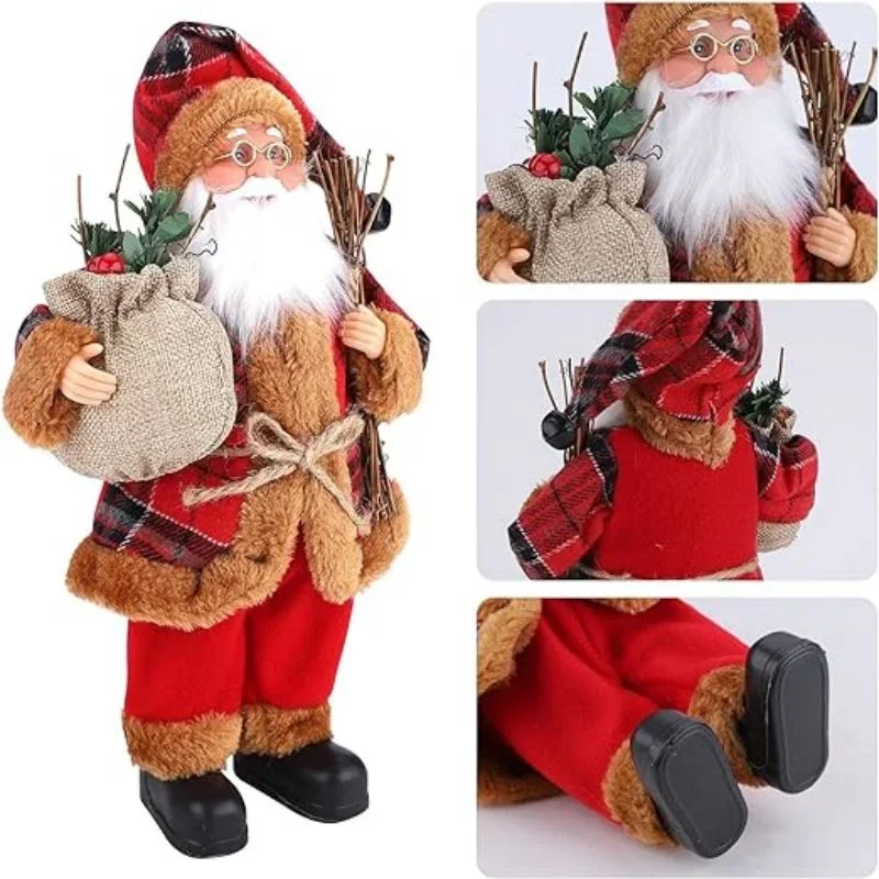 

Стоячий Санта-Клаус, Дед Мороз, идеи для кукол, Дед Мороз, Рождественское украшение, Дед Мороз, куклы, статуи, Декор, украшение для дома