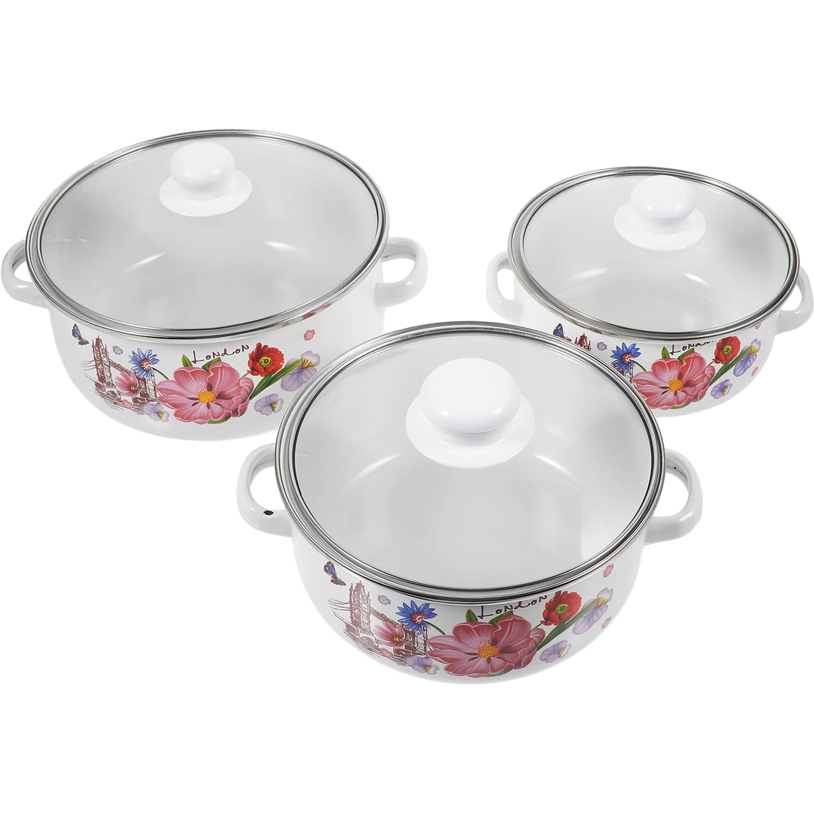 3 шт., антипригарная кухонная посуда с двумя ручками и крышкой
3 шт., антипригарная кухонная посуда с двумя ручками и крышкой