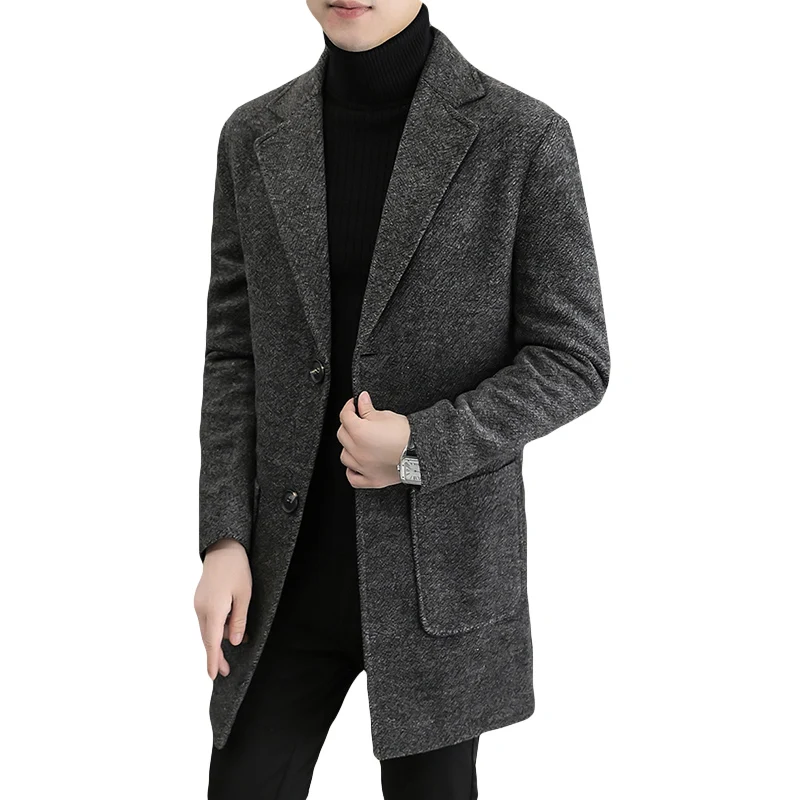 2023 New Casual youth fashion slim youth in the long woolen coat Korean version of the trend ins woolen coat trench coat
2023 New Casual youth fashion slim youth in the long woolen coat Korean version of the trend ins woolen coat trench coat
