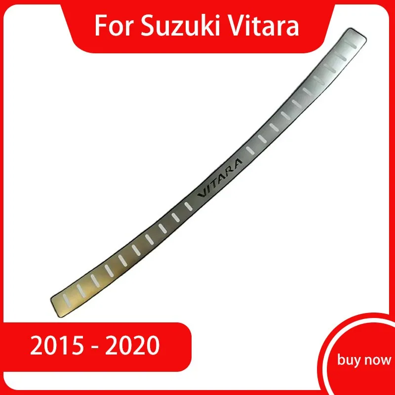 

2015 2016 2017 - 2020 для Suzuki Vitara протектор для заднего бампера из нержавеющей стали протектор для подоконника багажника Накладка наклейки для стайлинга автомобиля