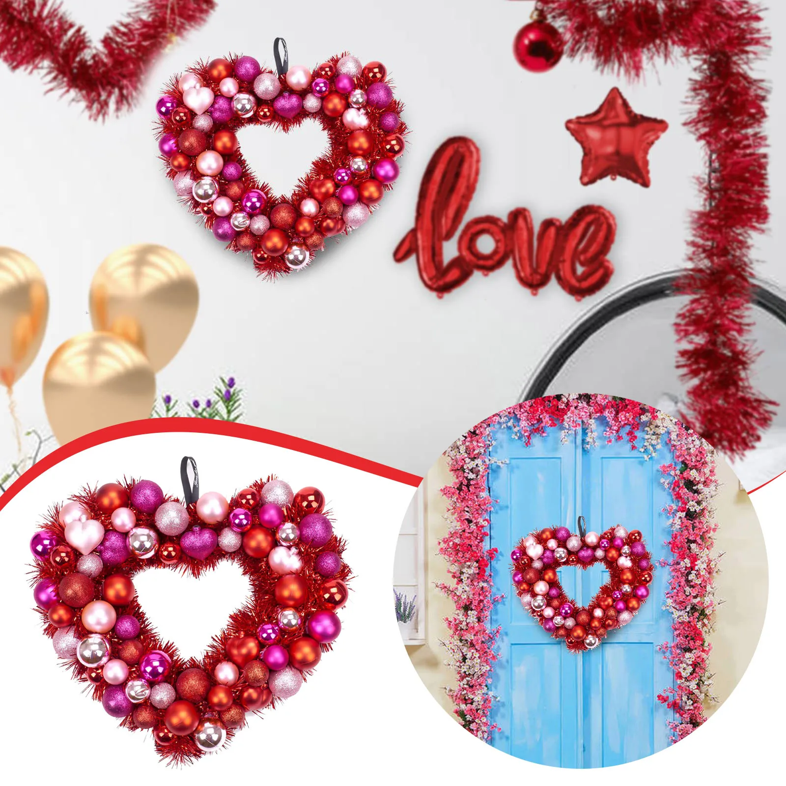 Party Decorations Supplies Valentines Day Heart Wreath For Front Door Wreaths Decor For Small Indoor Christmas Decorations
Party Decorations Supplies Valentines Day Heart Wreath For Front Door Wreaths Decor For Small Indoor Christmas Decorations