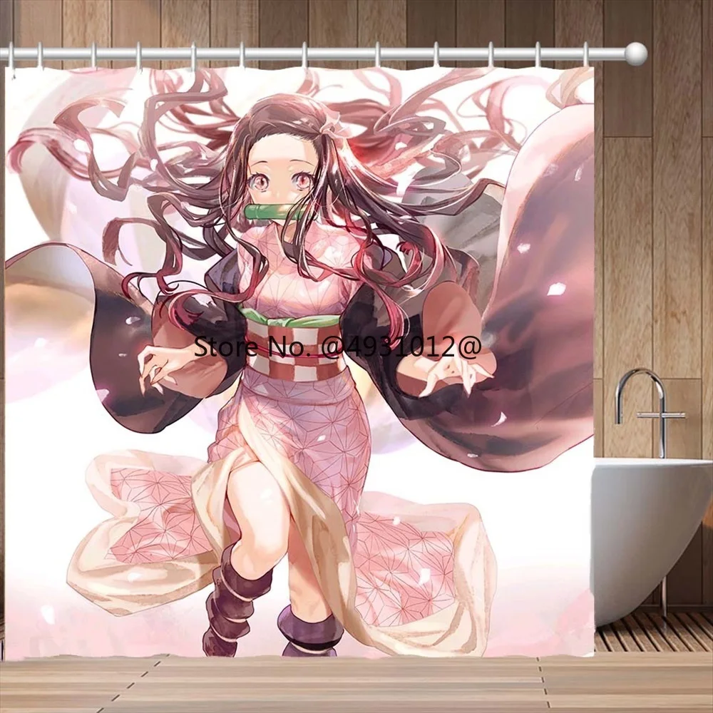 2023 Anime Demon Slayer Waterproof Shower Curtains Cartoon Gif Bathroom Decoration with Hook 3D Print Bath Drapes
2023 Anime Demon Slayer Waterproof Shower Curtains Cartoon Gif Bathroom Decoration with Hook 3D Print Bath Drapes