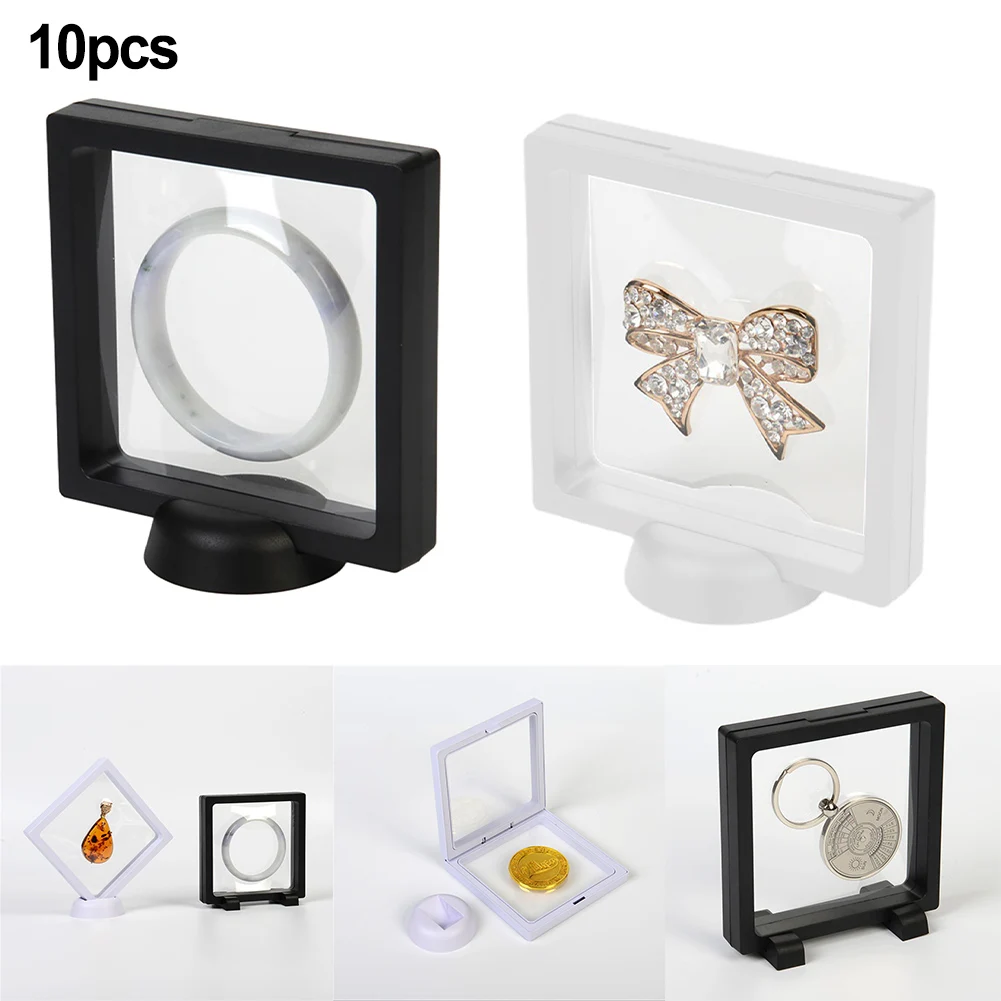 10pcs Display Box 3D Floating Frame Holder Stand Box Clear Jewelry Ring Coin Display Case Necklace Display Holder Gems Storage
10pcs Display Box 3D Floating Frame Holder Stand Box Clear Jewelry Ring Coin Display Case Necklace Display Holder Gems Storage