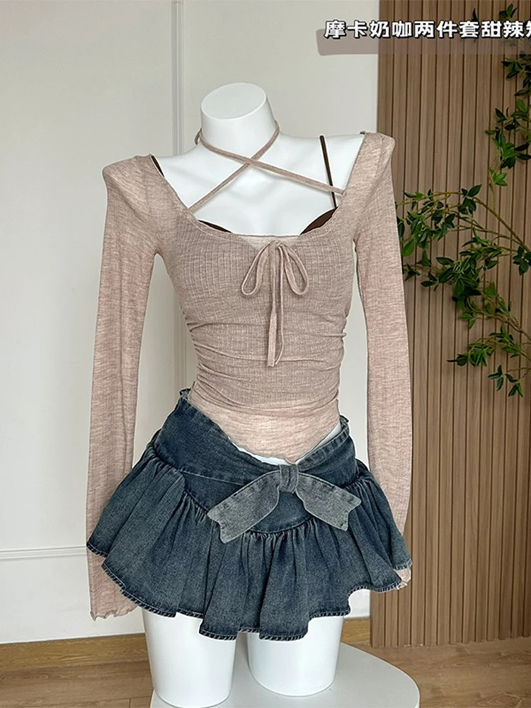 A-line Women Denim Blue Jean Skirts Shorts 2023 Summer Bow Hot Girls Mini Skirt Streetwear Sexy Y2k Irregular Kawaii Coquette
A-line Women Denim Blue Jean Skirts Shorts 2023 Summer Bow Hot Girls Mini Skirt Streetwear Sexy Y2k Irregular Kawaii Coquette