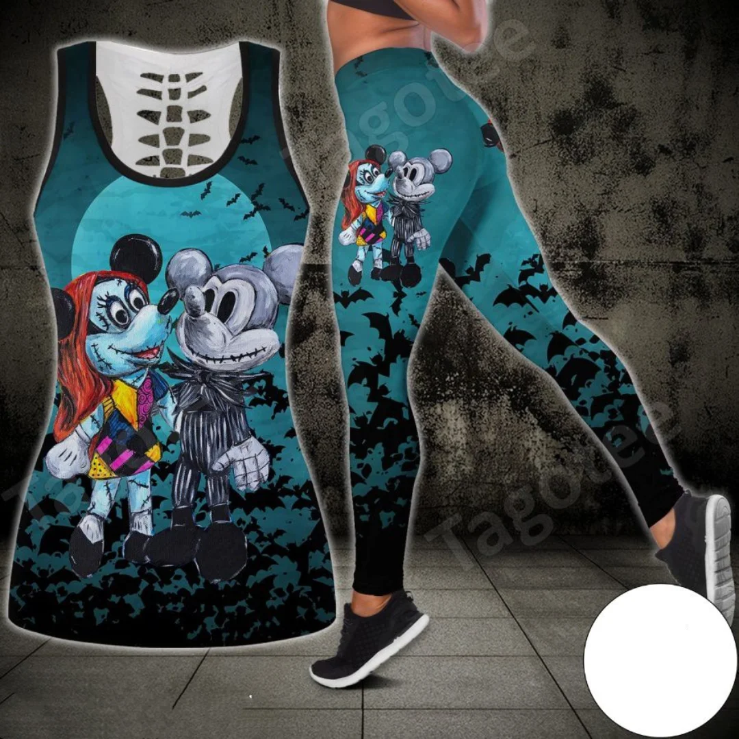Mickey Mouse Halloween Women's Hollow Vest and Leggings Yoga Suit Fitness Leggings Sports Suit Disney Tank Top Legging Yoga Set
Mickey Mouse Halloween Women's Hollow Vest and Leggings Yoga Suit Fitness Leggings Sports Suit Disney Tank Top Legging Yoga Set