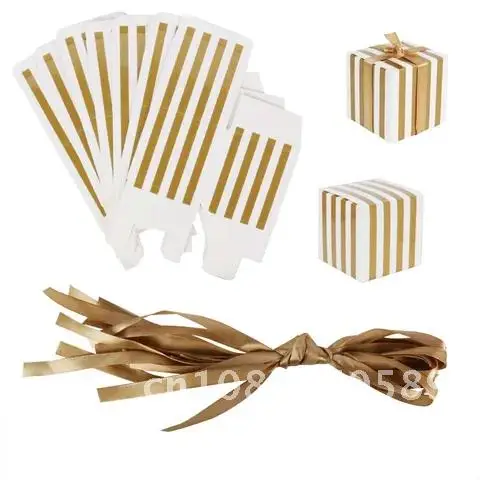 Birthday Candy Box Gold Stripe Candy Gift Bags Chocolate Packaging Boxes Baby Shower Gift Box Wedding Party Favors Supplies
Birthday Candy Box Gold Stripe Candy Gift Bags Chocolate Packaging Boxes Baby Shower Gift Box Wedding Party Favors Supplies