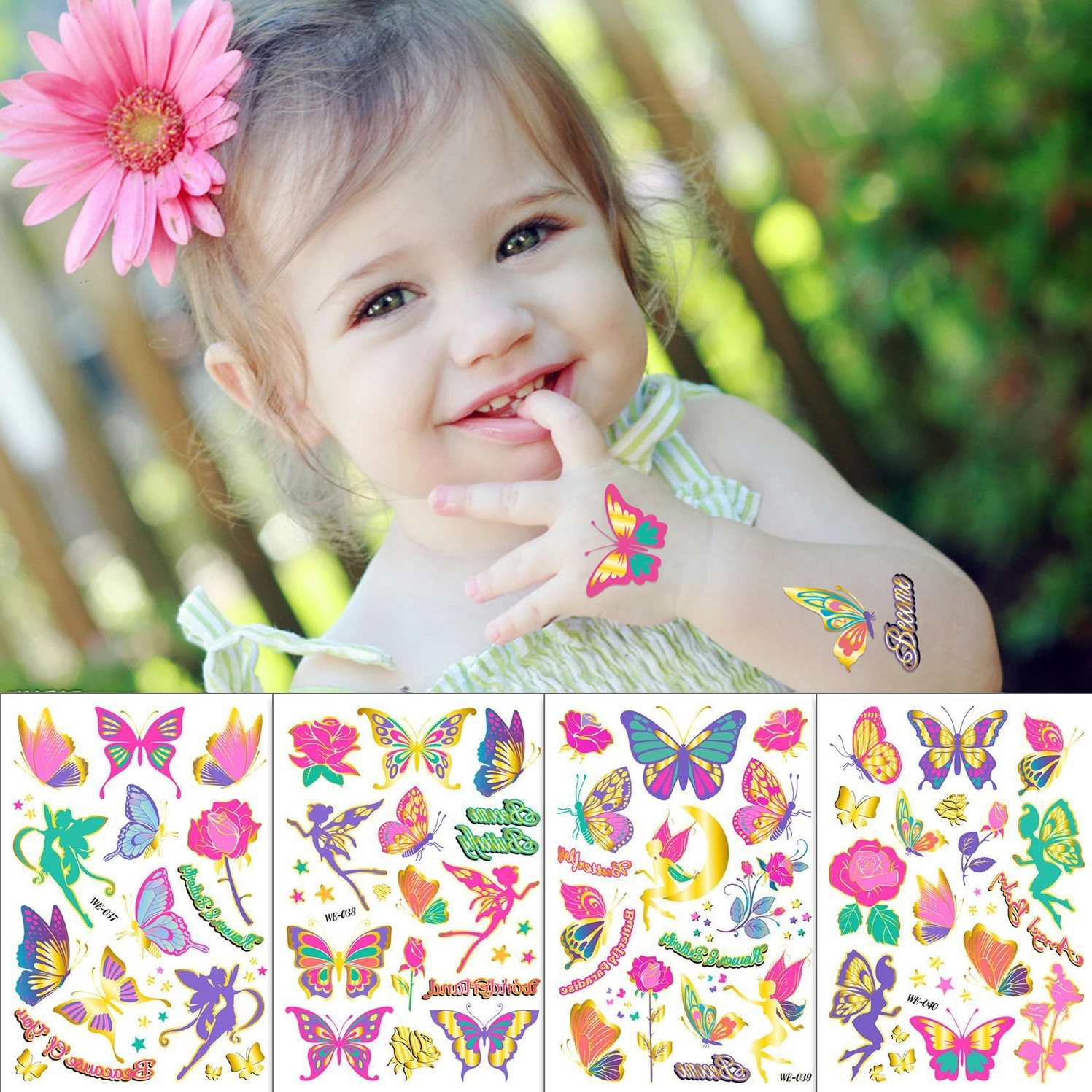 4Pcs Butterfly Tattoo Face Temporary Tattoo Child Tattoo Sticker Body Tatoo for Kids Cute Tattoo Children Tattoos Fake Taty
4Pcs Butterfly Tattoo Face Temporary Tattoo Child Tattoo Sticker Body Tatoo for Kids Cute Tattoo Children Tattoos Fake Taty