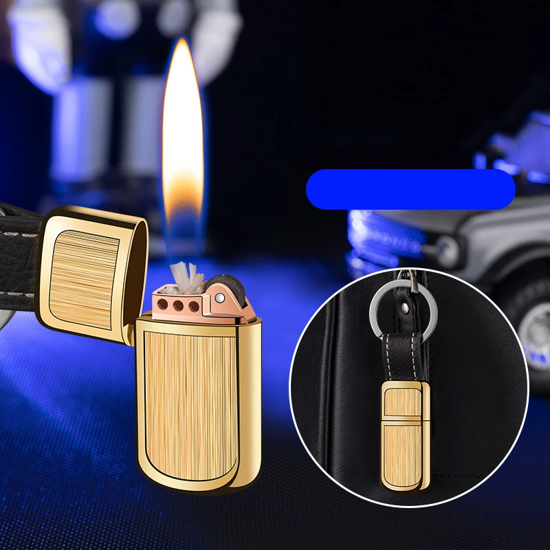 2023 New Metal Personalized Kerosene Grinding Wheel Open Flame Lighter Multi-Function Key Chain Portable Outdoor Mini Lighter
2023 New Metal Personalized Kerosene Grinding Wheel Open Flame Lighter Multi-Function Key Chain Portable Outdoor Mini Lighter