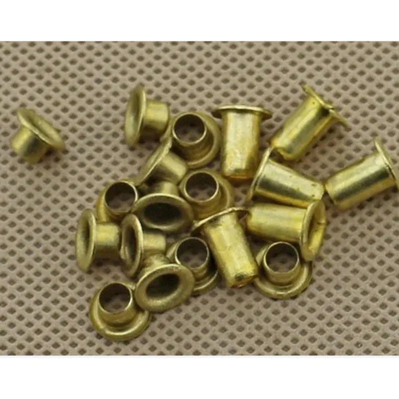 

100-200pcs/lot M6*4-12 M5*4-12 M3.5*4-8 M3.2*3 hollow copper rivet brass corns double side circuit board vias nails655