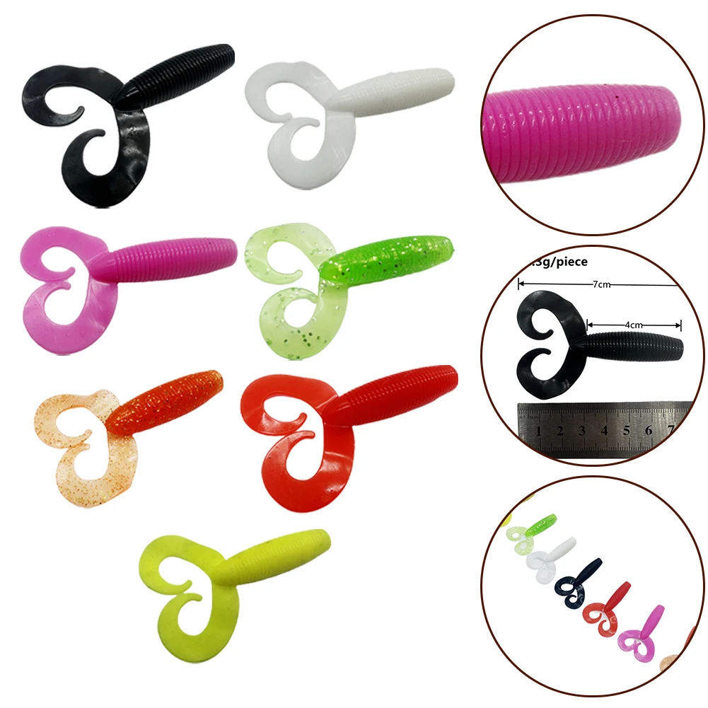 10pcs 70mm/4.3g Fishing Soft Lures Twin Tail Grub Trout Jigging Bait 7x4cm Outdoor Fishing Accessories Durable Practical
10pcs 70mm/4.3g Fishing Soft Lures Twin Tail Grub Trout Jigging Bait 7x4cm Outdoor Fishing Accessories Durable Practical