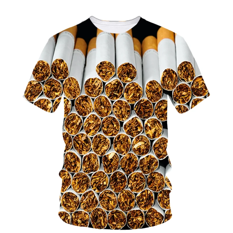 Tobacco 3d Printing Hip Hop Summer Men'S Short Sleeve Printed Fashion Personality Quality T-Shirt Trend With O Collar Loose Top
Tobacco 3d Printing Hip Hop Summer Men'S Short Sleeve Printed Fashion Personality Quality T-Shirt Trend With O Collar Loose Top