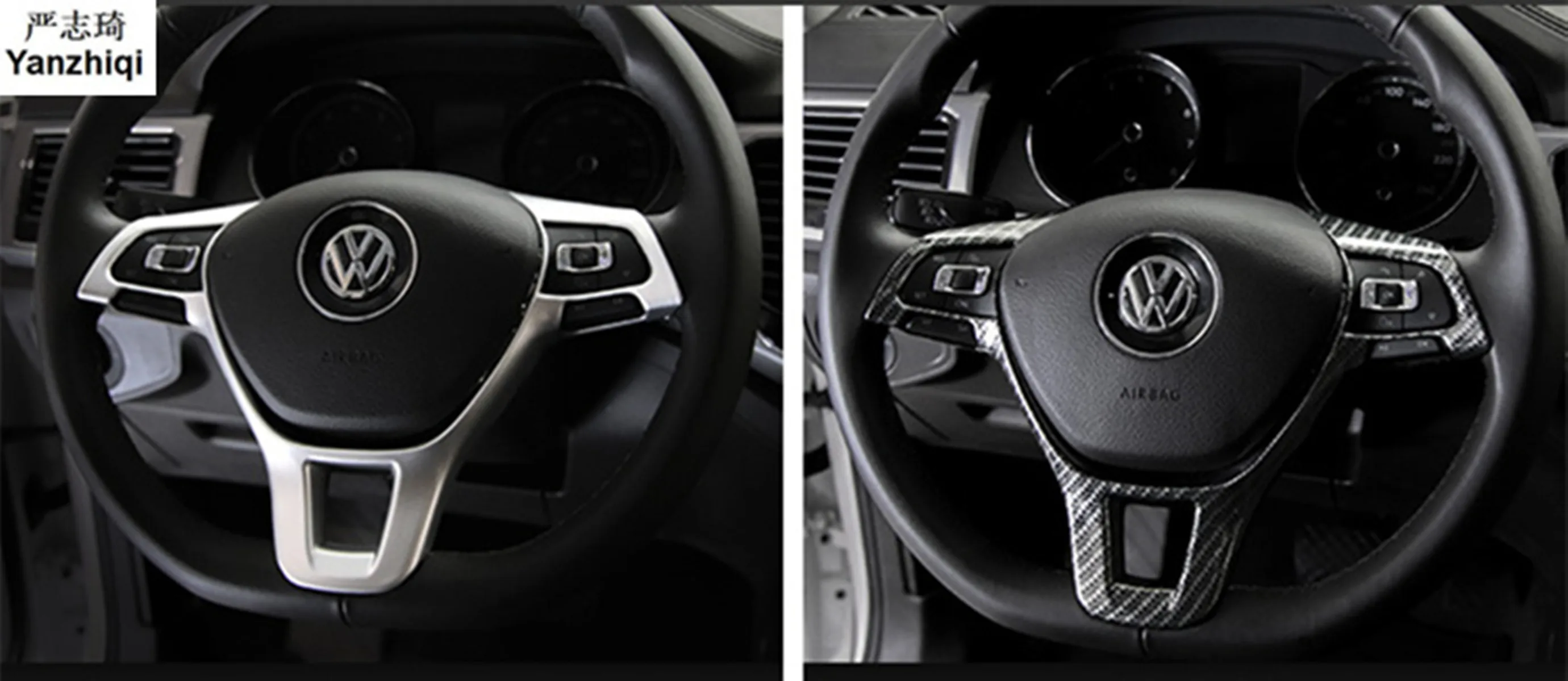 Carbon fiber pattern Matte Steering wheel adornment patch sequins Car Styling for 2017 2018 Volkswagen VW Atlas Teramont
Carbon fiber pattern Matte Steering wheel adornment patch sequins Car Styling for 2017 2018 Volkswagen VW Atlas Teramont