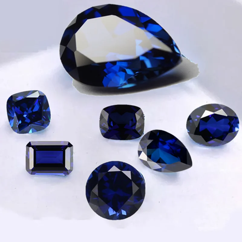 

Quality Luxury Sapphires Various Shapes Cut Large Sizes for Jewelry Making Sapphires Pass Tested Sapphires VVS Loose Gem