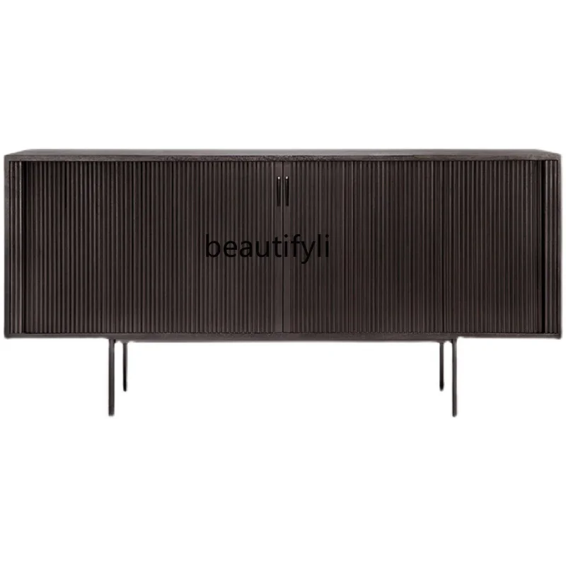 Retro Nordic Solid Wood Side Cabinet Light Luxury Storage Entrance Cabinet Mid-Ancient Organ Rolling Door Sideboard Cabinet Oak
Retro Nordic Solid Wood Side Cabinet Light Luxury Storage Entrance Cabinet Mid-Ancient Organ Rolling Door Sideboard Cabinet Oak