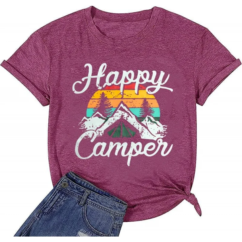 Camper T-Shirt Women Hiking Mountain Adventure Novelty Workout Funny Saying Cute Graphic Athletic Shirt
Camper T-Shirt Women Hiking Mountain Adventure Novelty Workout Funny Saying Cute Graphic Athletic Shirt