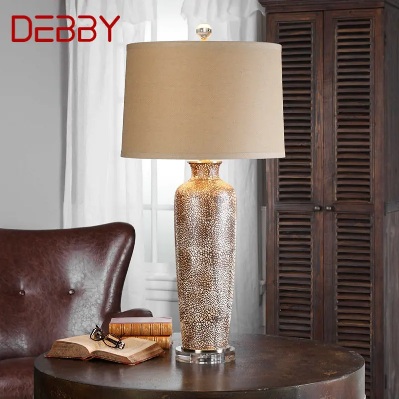 DEBBY American Style Ceramic Table Lamp LED Vintage Creative Luxury Desk Lights for Home Living Bedroom Bedside Decor
DEBBY American Style Ceramic Table Lamp LED Vintage Creative Luxury Desk Lights for Home Living Bedroom Bedside Decor