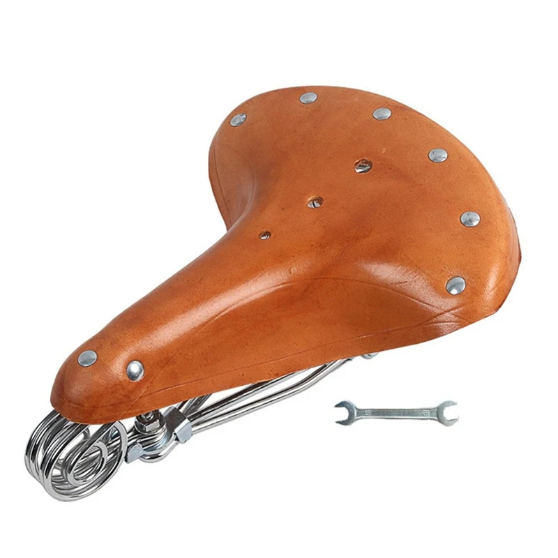 Retro Vintage Leather Bicycle Saddle Seat Comfortable Cushion MTB Bike Sport Pad Seat For Bicycle Cycling
Retro Vintage Leather Bicycle Saddle Seat Comfortable Cushion MTB Bike Sport Pad Seat For Bicycle Cycling