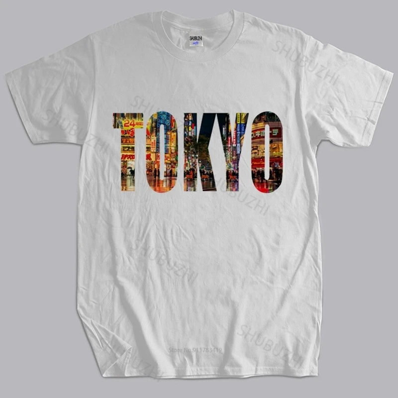 

Мужская брендовая футболка, мужские подарочные топы, туристический город Японии, столицы Токио, дизайнерская мужская футболка, топы свободного покроя для него