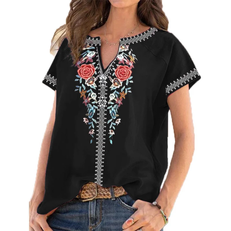 Women's Top Summer Fashion T-Shirt Short Sleeve Printed Tee Shirts Femme Pullover Plus Size Vintage Tops
Women's Top Summer Fashion T-Shirt Short Sleeve Printed Tee Shirts Femme Pullover Plus Size Vintage Tops