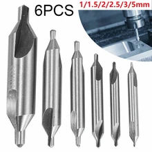 6PCS Combined HSS Double Ended Center Drill Bit Spotting Location Countersink Lathe Mill Tackle 5/3/2.5/2/1.5/1mm Carpentry Tool
6PCS Combined HSS Double Ended Center Drill Bit Spotting Location Countersink Lathe Mill Tackle 5/3/2.5/2/1.5/1mm Carpentry Tool
