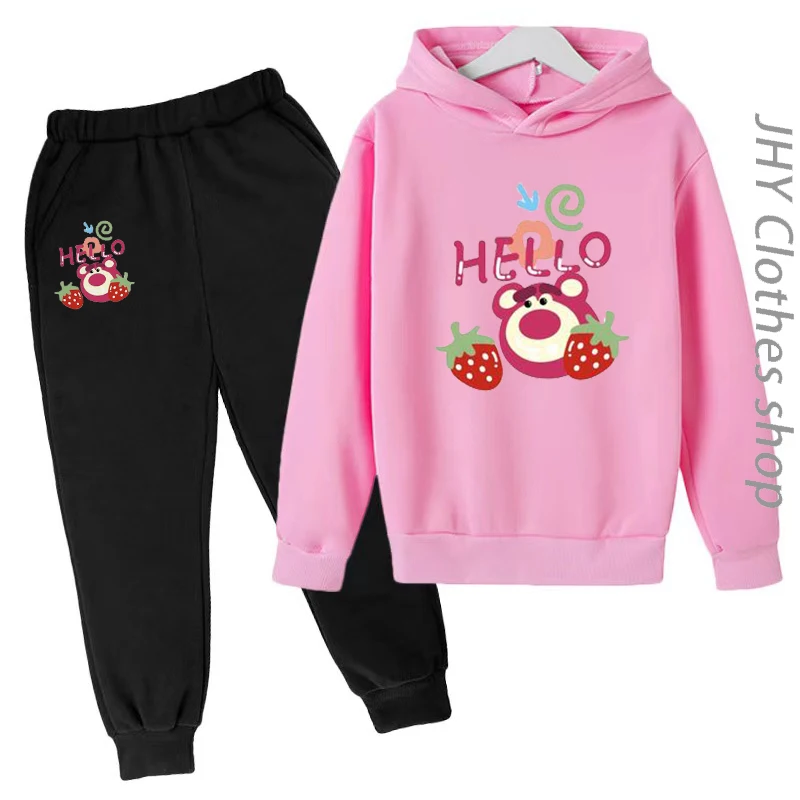 Kids Disney Strawberry Bear Hoodie LOTSO Anime Boys Baby Girls 3-12Y Sweatshirt Kawaii Top+ Pants Set Casual Cute Charming Coat
Kids Disney Strawberry Bear Hoodie LOTSO Anime Boys Baby Girls 3-12Y Sweatshirt Kawaii Top+ Pants Set Casual Cute Charming Coat