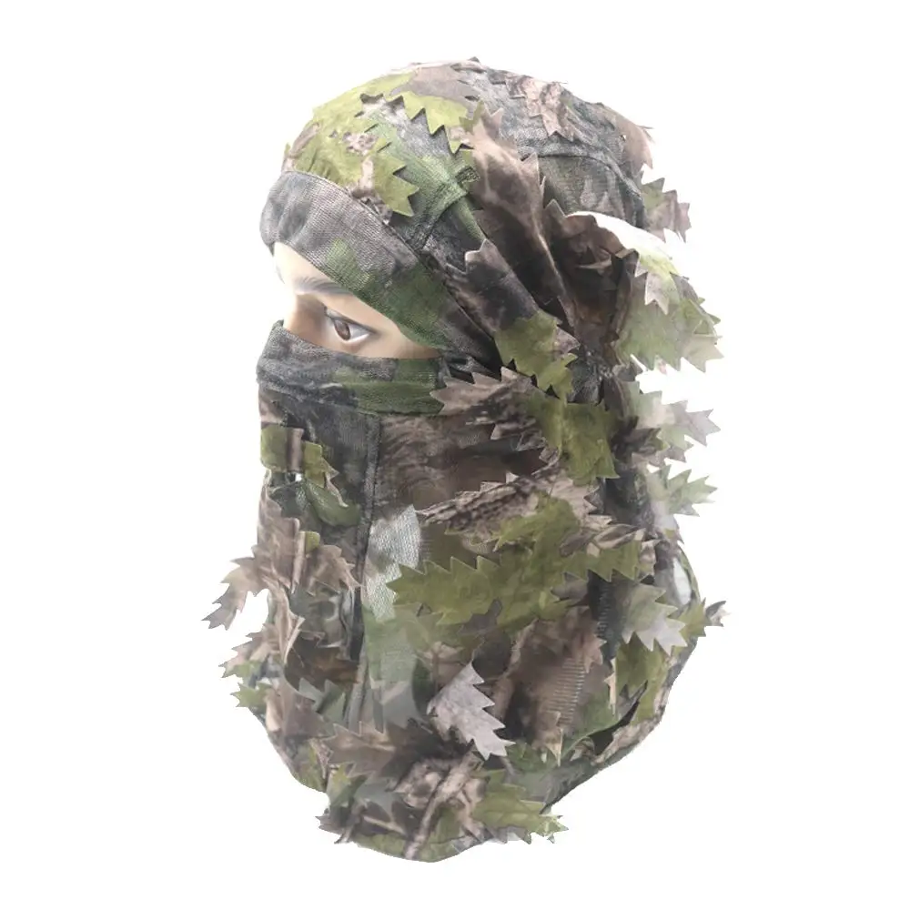 Тактическая Маска для лица Ghillie, камуфляжный головной убор с объемными листьями для охоты, страйкбола, пейнтбола, стрельбы, обучения рыбалки
Тактическая Маска для лица Ghillie, камуфляжный головной убор с объемными листьями для охоты, страйкбола, пейнтбола, стрельбы, обучения рыбалки
