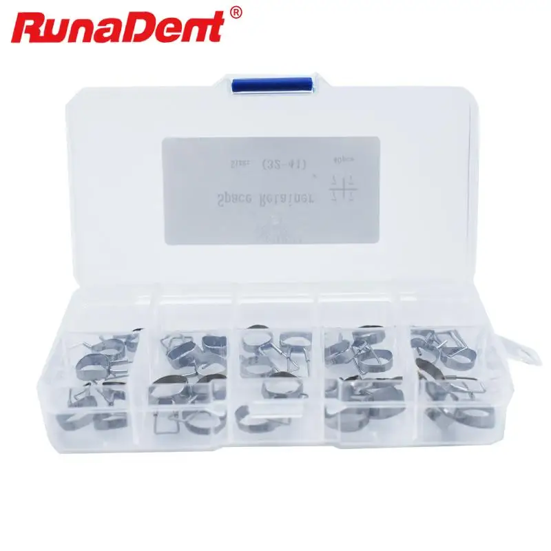 40Pcs Orthodontic Molar Space Maintainer Gap Retainer Braces Bands for Children 2nd 32# To 41# Size
40Pcs Orthodontic Molar Space Maintainer Gap Retainer Braces Bands for Children 2nd 32# To 41# Size