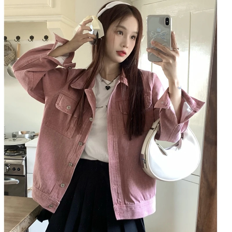 2023 Spring New Women's Jacket Denim Small Design Loose And Versatile Lady Style Goods in Stock Free Shipping
2023 Spring New Women's Jacket Denim Small Design Loose And Versatile Lady Style Goods in Stock Free Shipping