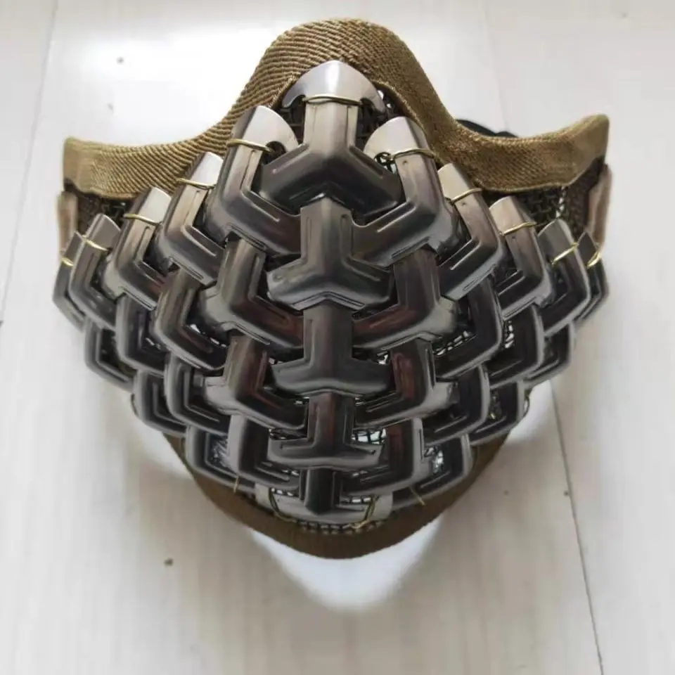 Handmade Tactical Metal Mask Half Lower Face Metal Steel The Field Elite Ear Protection Outdoor Cycling Steel Hard Face Mask
Handmade Tactical Metal Mask Half Lower Face Metal Steel The Field Elite Ear Protection Outdoor Cycling Steel Hard Face Mask